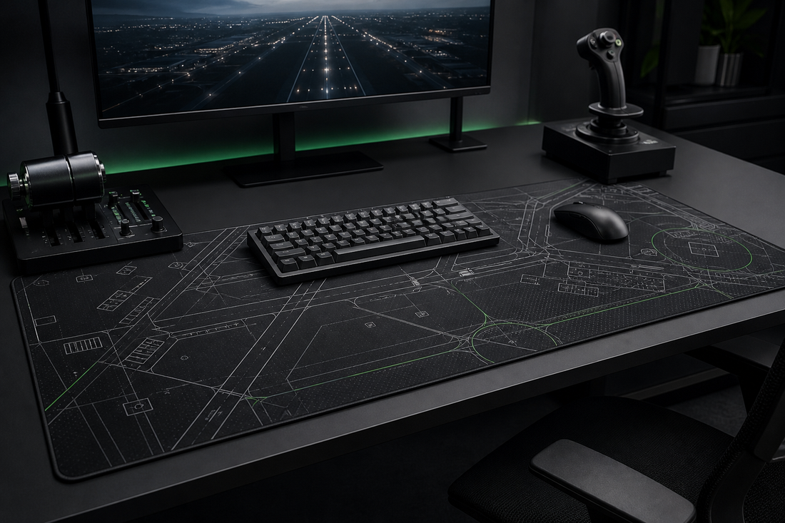 Large aviation desk mats: what size works best for a flight sim or office setup? featured image