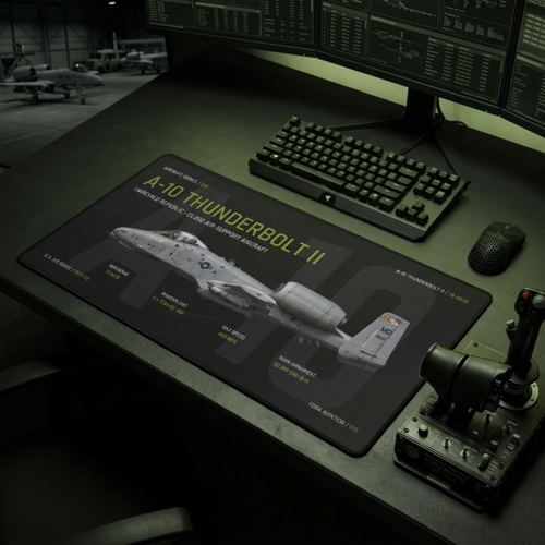 A-10 Thunderbolt II Aircraft Desk Mat