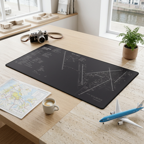 Amsterdam Schiphol Airfield Desk Mat alternate product view