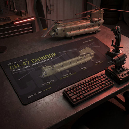 CH-47 Chinook Aircraft Desk Mat
