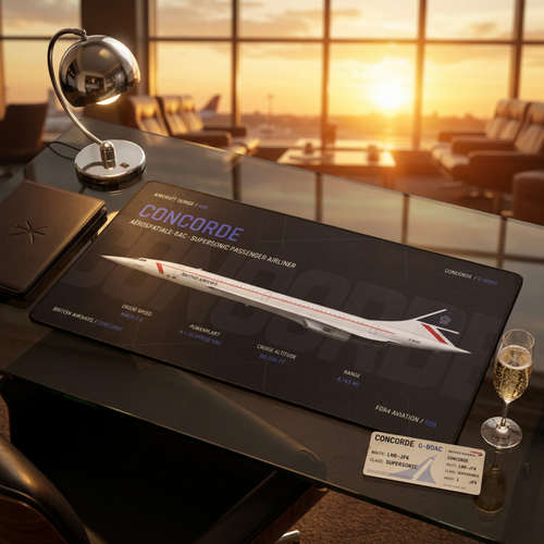 Concorde Aircraft Desk Mat alternate product view