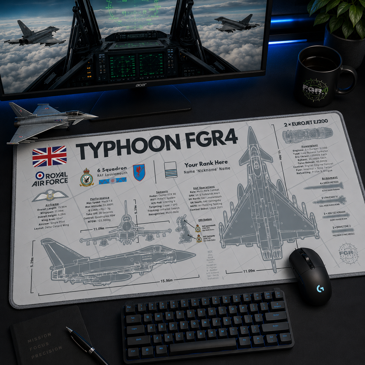 Aircraft-first design. Built around your details.