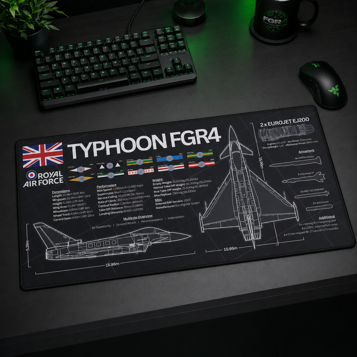 Fast-jet detail. Built for the desk.