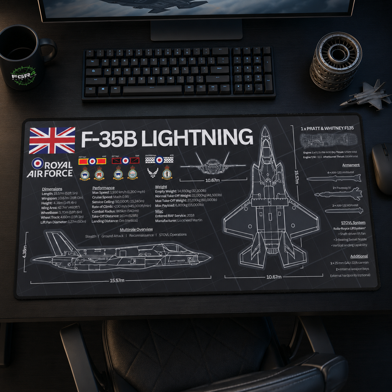 Fifth-generation detail. Built for the desk.