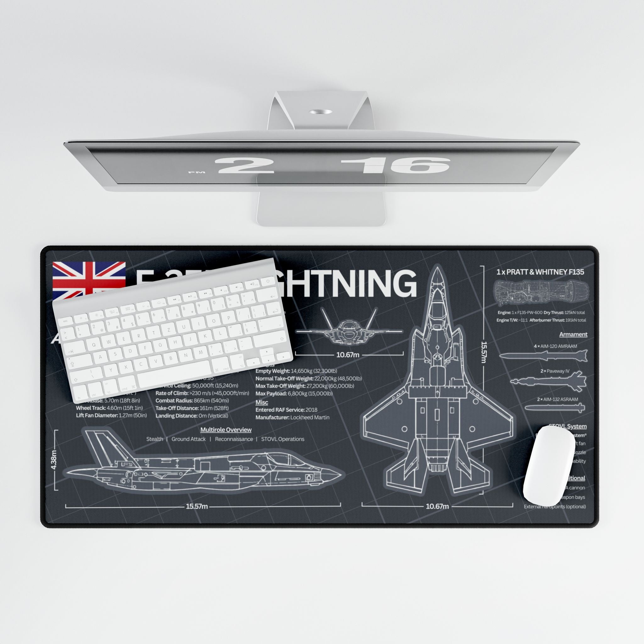 Royal Air Force F-35B Lightning Desk Mat
