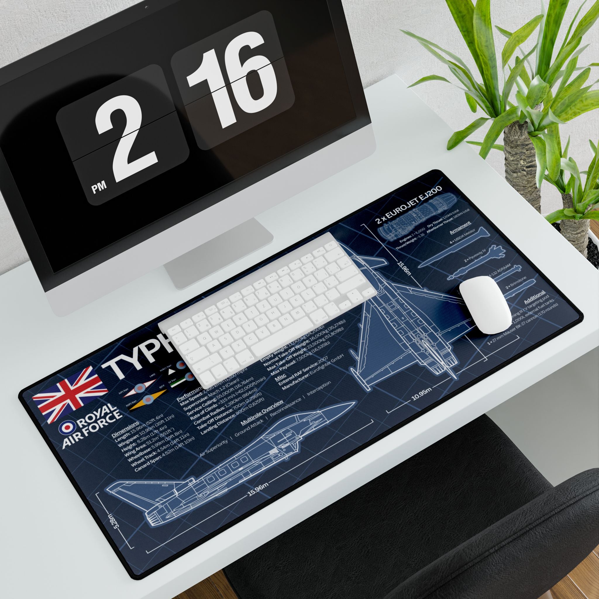 Royal Air Force Typhoon FGR4 Desk Mat
