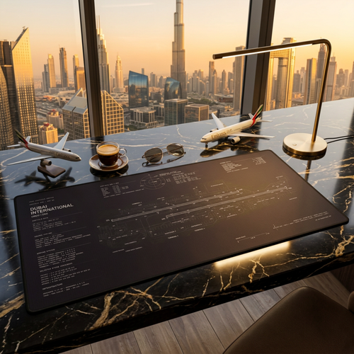 Dubai International Airfield Desk Mat alternate product view