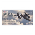 SR-71A Blackbird Vector Series Daylight desk mat with aircraft flying through cloud