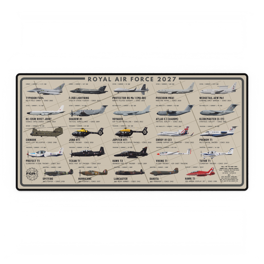 Royal Air Force 2027 Fleet Desk Mat in Heritage Sand