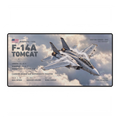 F-14A Tomcat Vector Series Daylight desk mat with aircraft flying through cloud