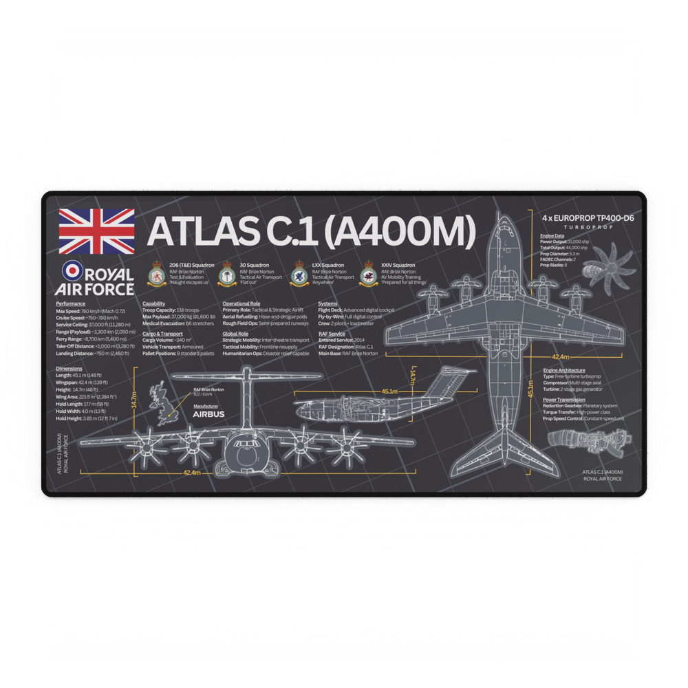 Royal Air Force Atlas C.1 (A400M) Desk Mat