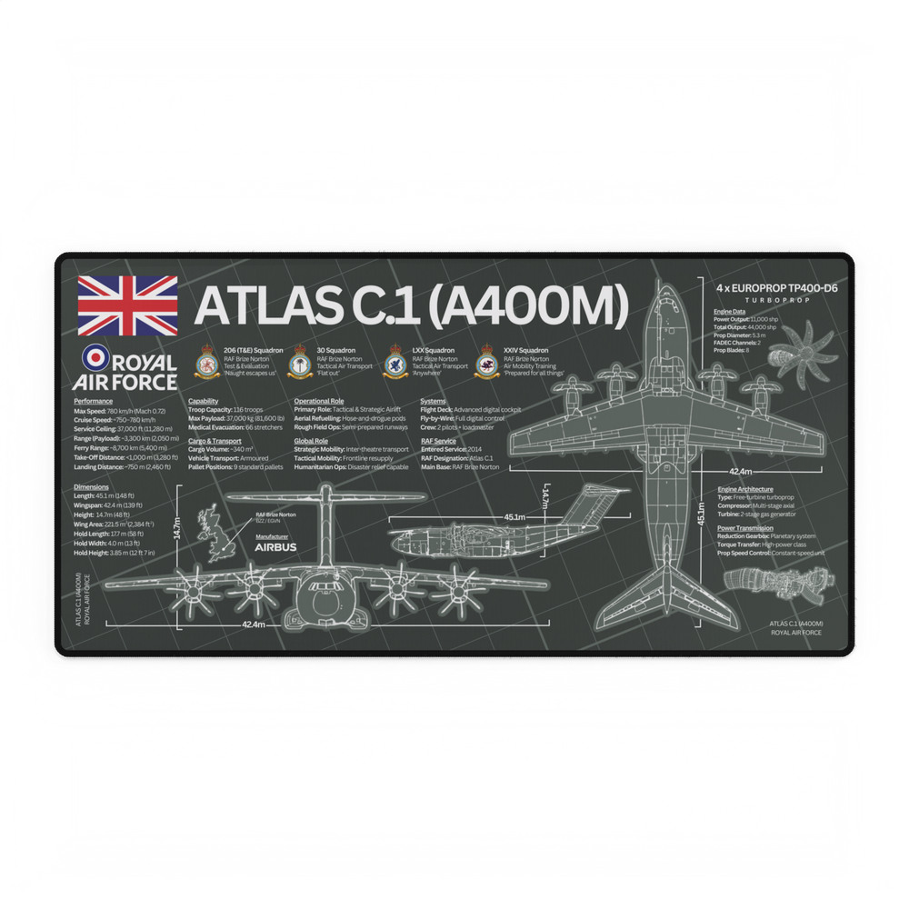 Royal Air Force Atlas C.1 (A400M) Desk Mat product image 2