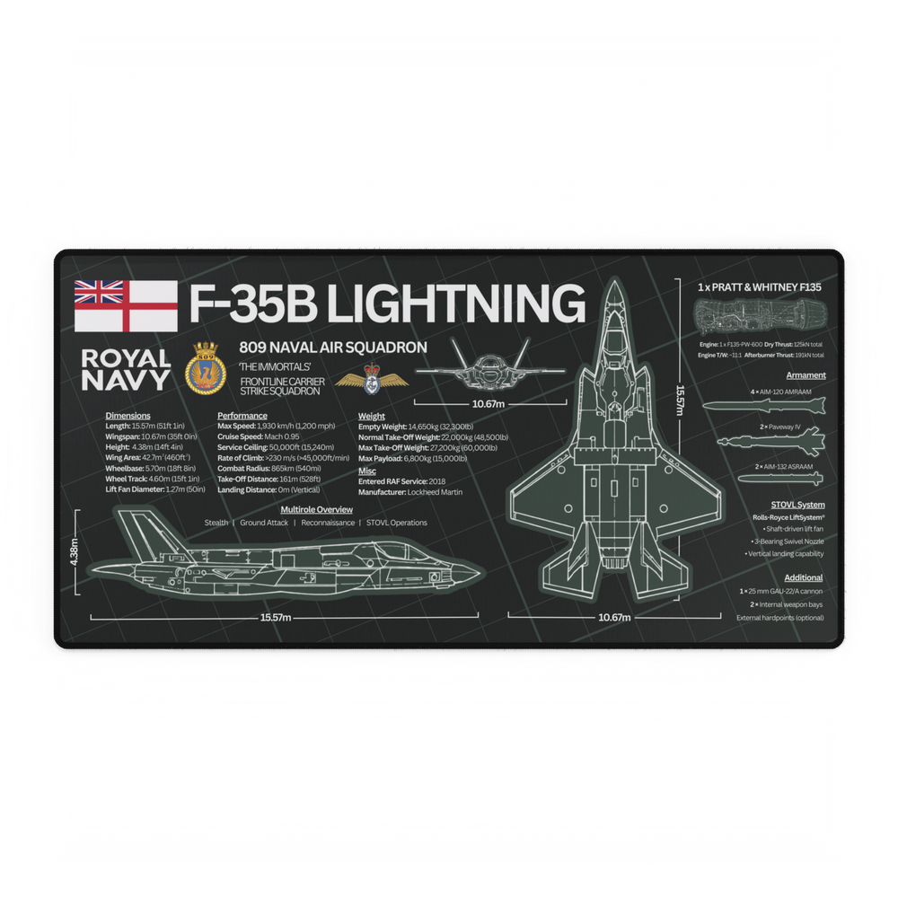 Royal Navy F-35B Lightning Desk Mat