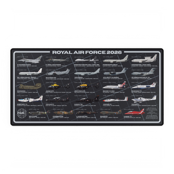 Royal Air Force 2026 Fleet Desk Mat – Gunmetal Grey edition