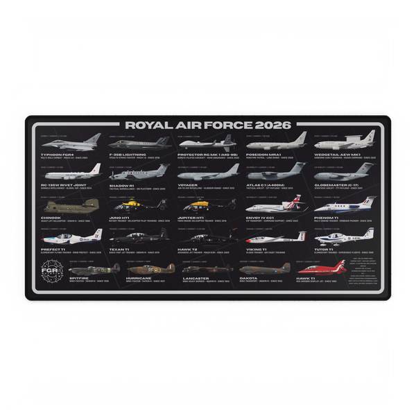 Royal Air Force 2026 Fleet Desk Mat – Night Ops Black edition