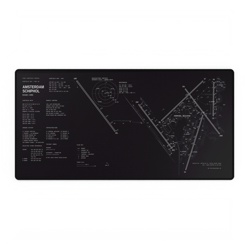 Amsterdam Schiphol Airfield Desk Mat product artwork