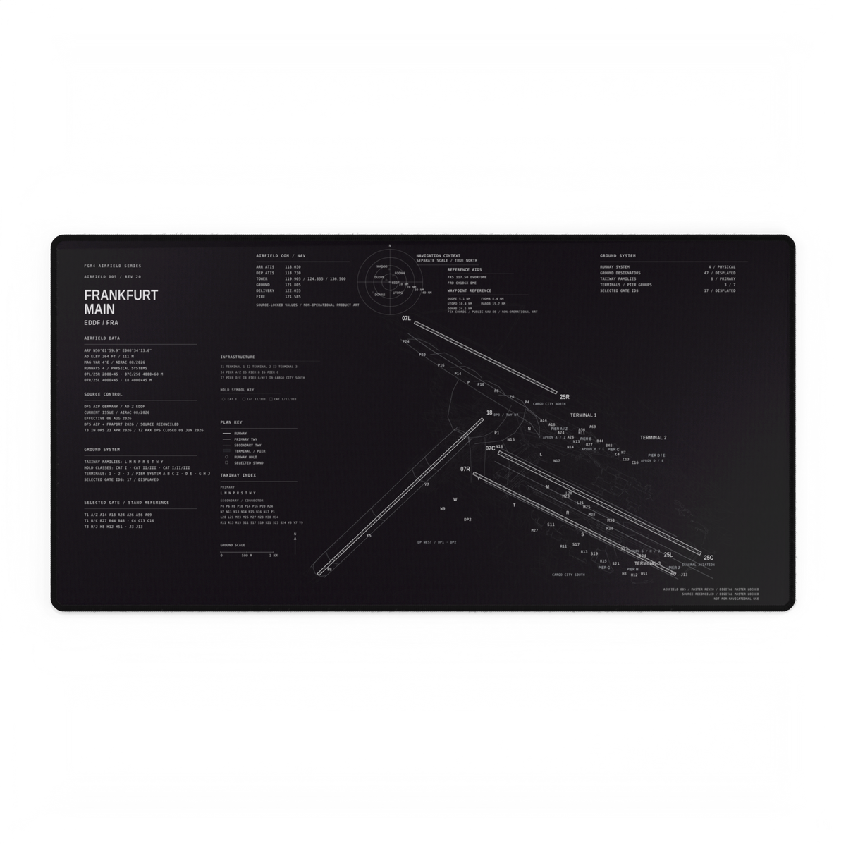 Frankfurt Main Airfield Desk Mat product artwork
