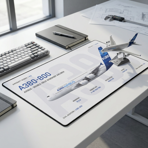 A380-800 Aircraft Desk Mat