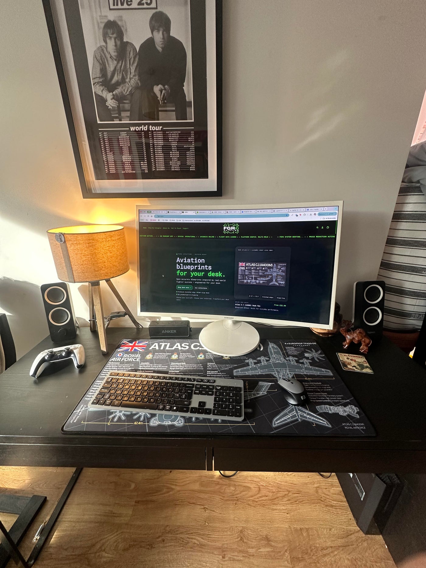 FGR4 desk setup