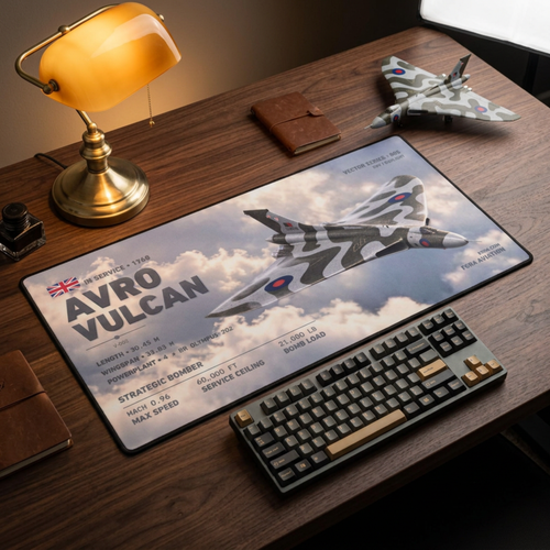 Avro Vulcan Vector Desk Mat